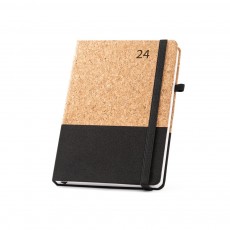 Agenda em cortiça e linho Personalizada para Brinde MD66199