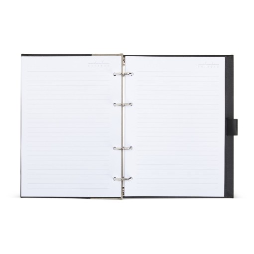 Caderno Fichário de Couro Sintético Personalizado MG14953