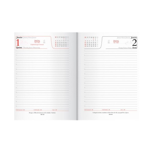 Agenda Diária 2026 Personalizada