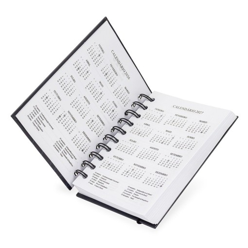 Agenda Diária 2026 Wire-O Personalizada