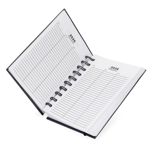 Agenda Diária 2026 Wire-O Personalizada
