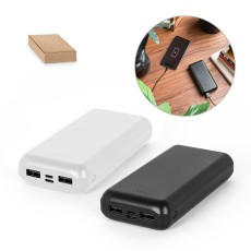Bateria Portátil em ABS 100% Reciclado 20.000mAh Promocional