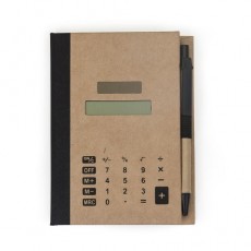 Bloco de Anotação Ecológico Capa Dura e Calculadora MG12737