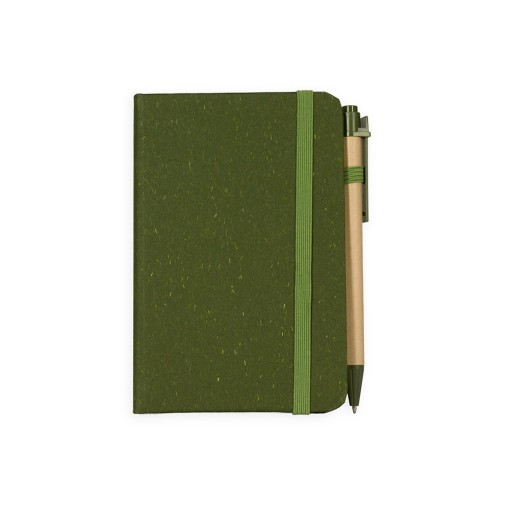 Caderneta Palha de Trigo com Caneta Personalizada