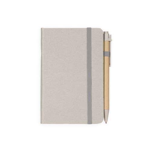 Caderneta Palha de Trigo com Caneta Personalizada