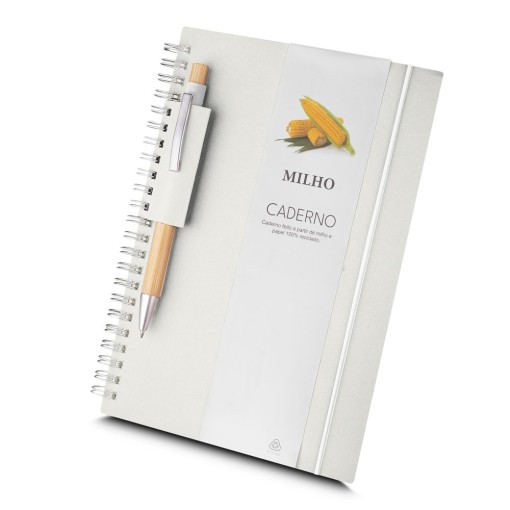 Caderno A5 Papel Reciclado Personalizado MG15077
