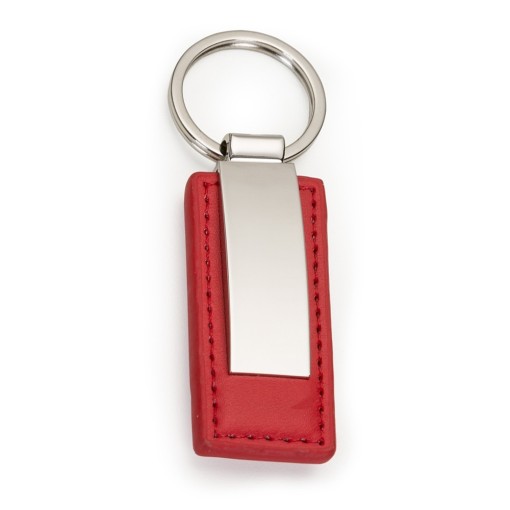 Chaveiro Metal com Couro Promocional