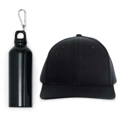 Conj. Mochila Sacola, Garrafa e Boné Personalizado
