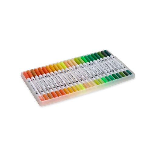 Kit Canetinhas Ponta Dupla 72 Cores Personalizada