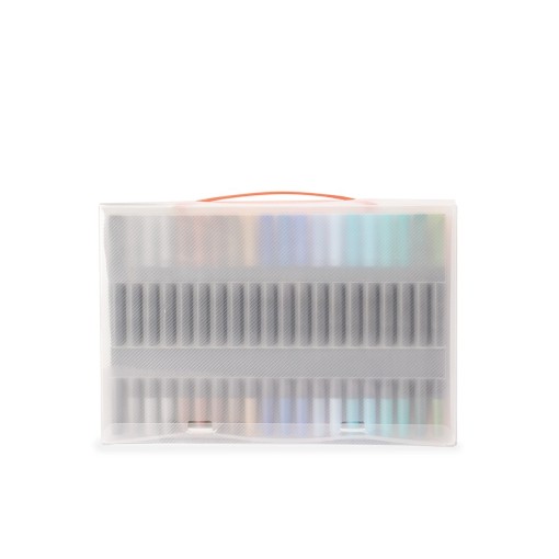 Kit Canetinhas Ponta Dupla Com 60 Cores Personalizado