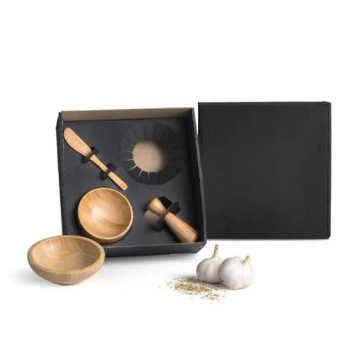 Kit  Cumbuca e Amassador de Temperos Personalizado