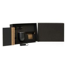  Kit Escritório - 4 Pçs Personalizado  Copo, Caderno, Caneta e chaveiro.