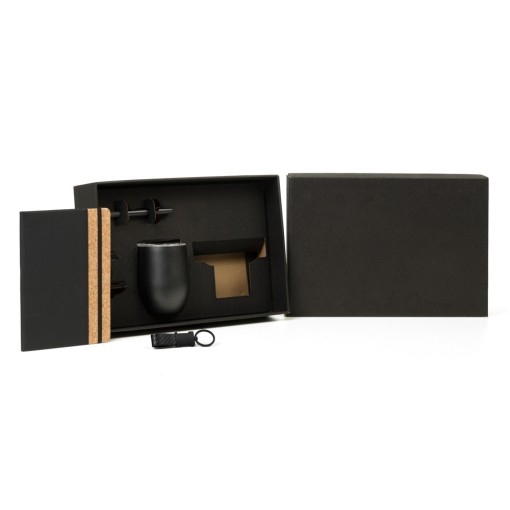  Kit Escritório - 4 Pçs Personalizado  Copo, Caderno, Caneta e chaveiro.