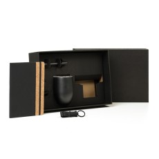  Kit Escritório - 4 Pçs Personalizado  Copo, Caderno, Caneta e chaveiro.