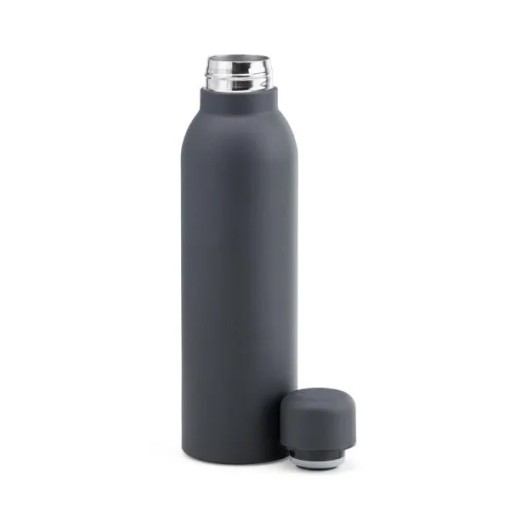 Kit Garrafa E Necessaire - Cinza/Preto - 2 Pçs Personalizado