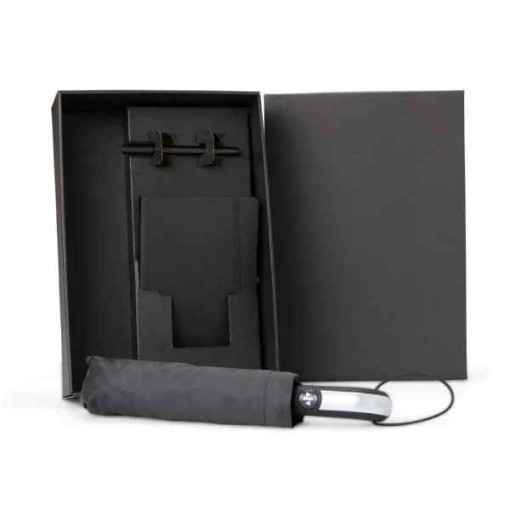 Kit Guarda-Chuva, Caderno E Caneta - 3 Pçs Personalizado