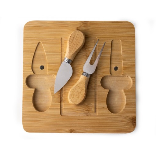 Kit Queijo 3 Peças com Logo MG15087