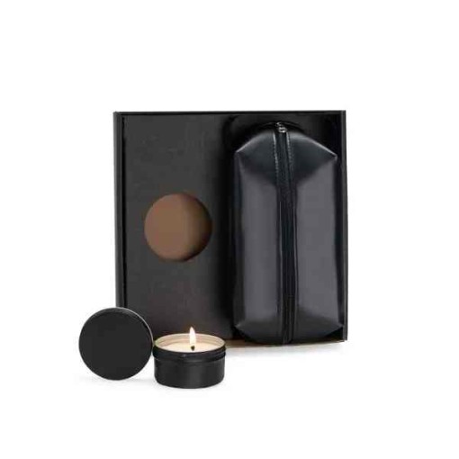 Kit Vela Aromatizada E Necessaire - 2 Pçs Personalizado