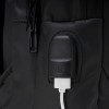 Mochila em Couro Sintético USB 17L Personalizada MG01901