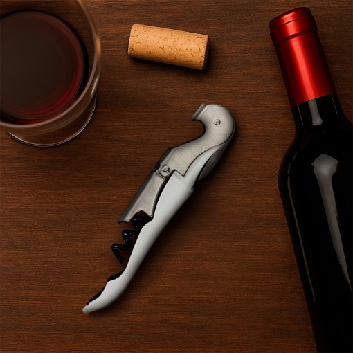 Saca-rolhas Metal com 2 Estágios Promocional