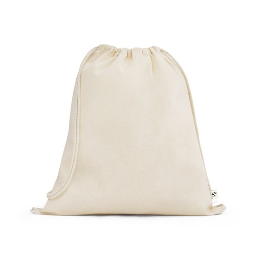 Sacola Tipo Mochila 100% Algodão Orgânico Personalizado 