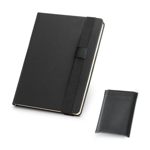 Caderno A5 de capa dura em c.sintético com 280 páginas lisas Personalizado