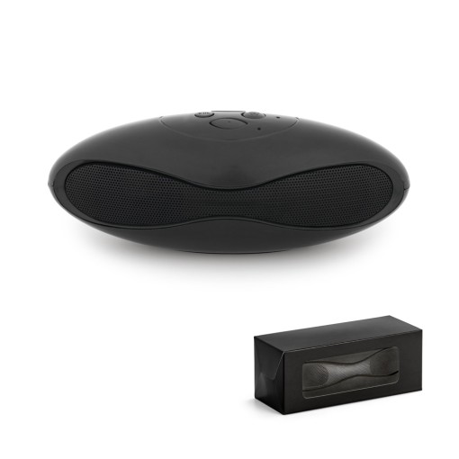 Caixa de som em ABS com microfone e autonomia de 3h Personalizada