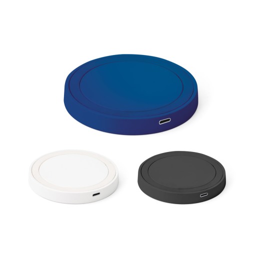 Carregador por indução (wireless) super-rápido em ABS e silicone 15W Personalizado